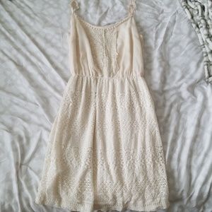 Cream Lace Dress